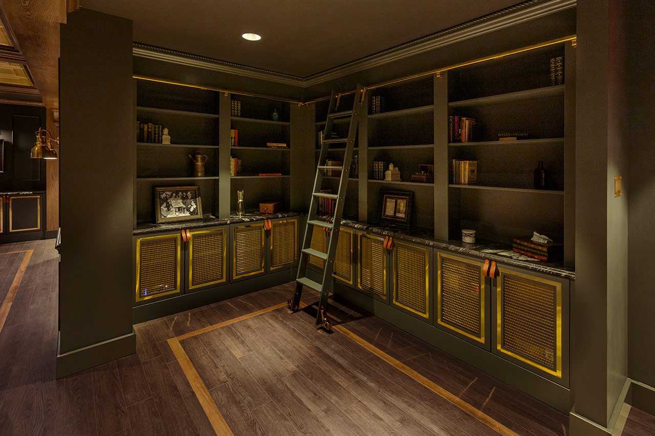 Built-in custom bookcases
