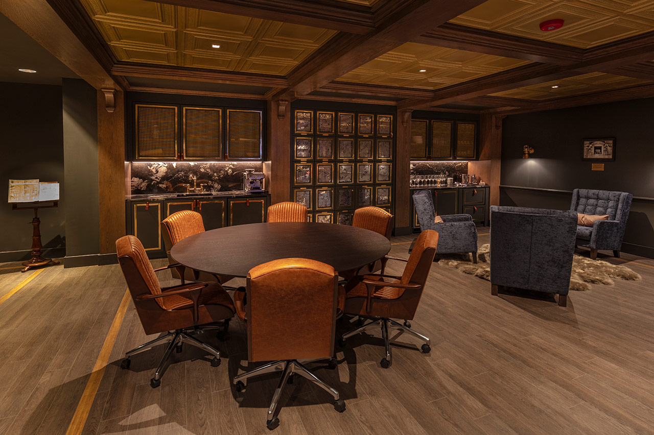 Card table and casual seating group